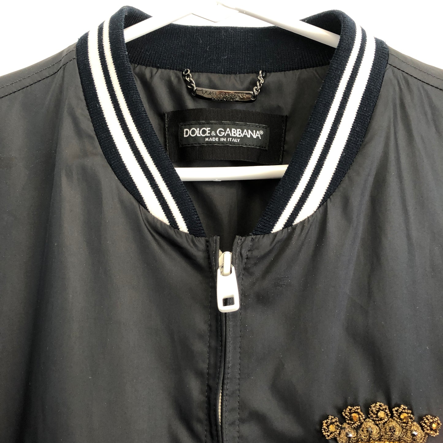 Dolce & Gabbana Black Bomber Jacket size 48