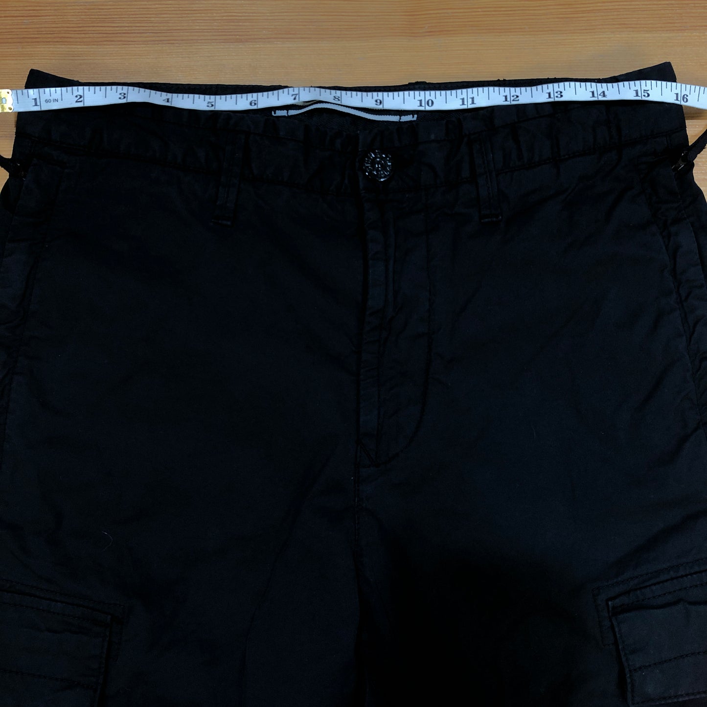 Stone Island Cargo Pants Size W28 Black