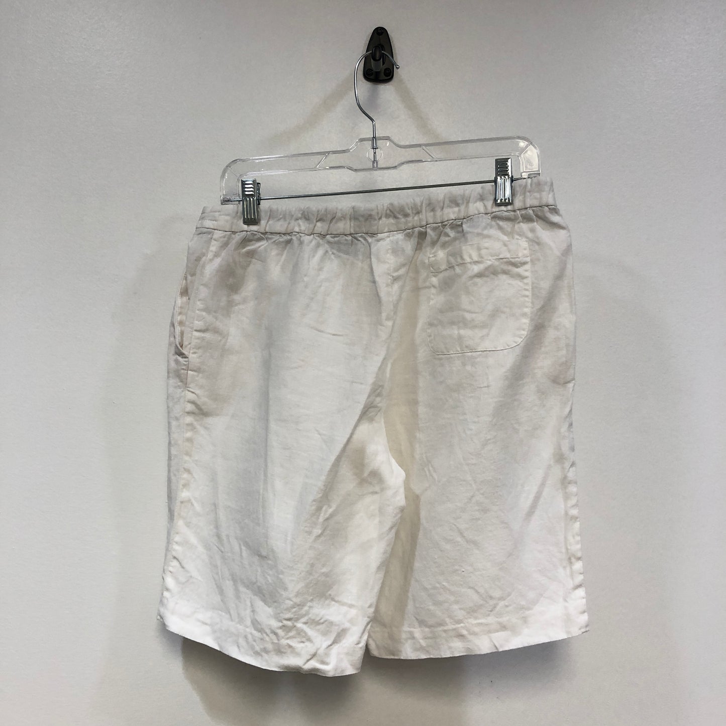 Loro Piana White Linen Shorts Size 44