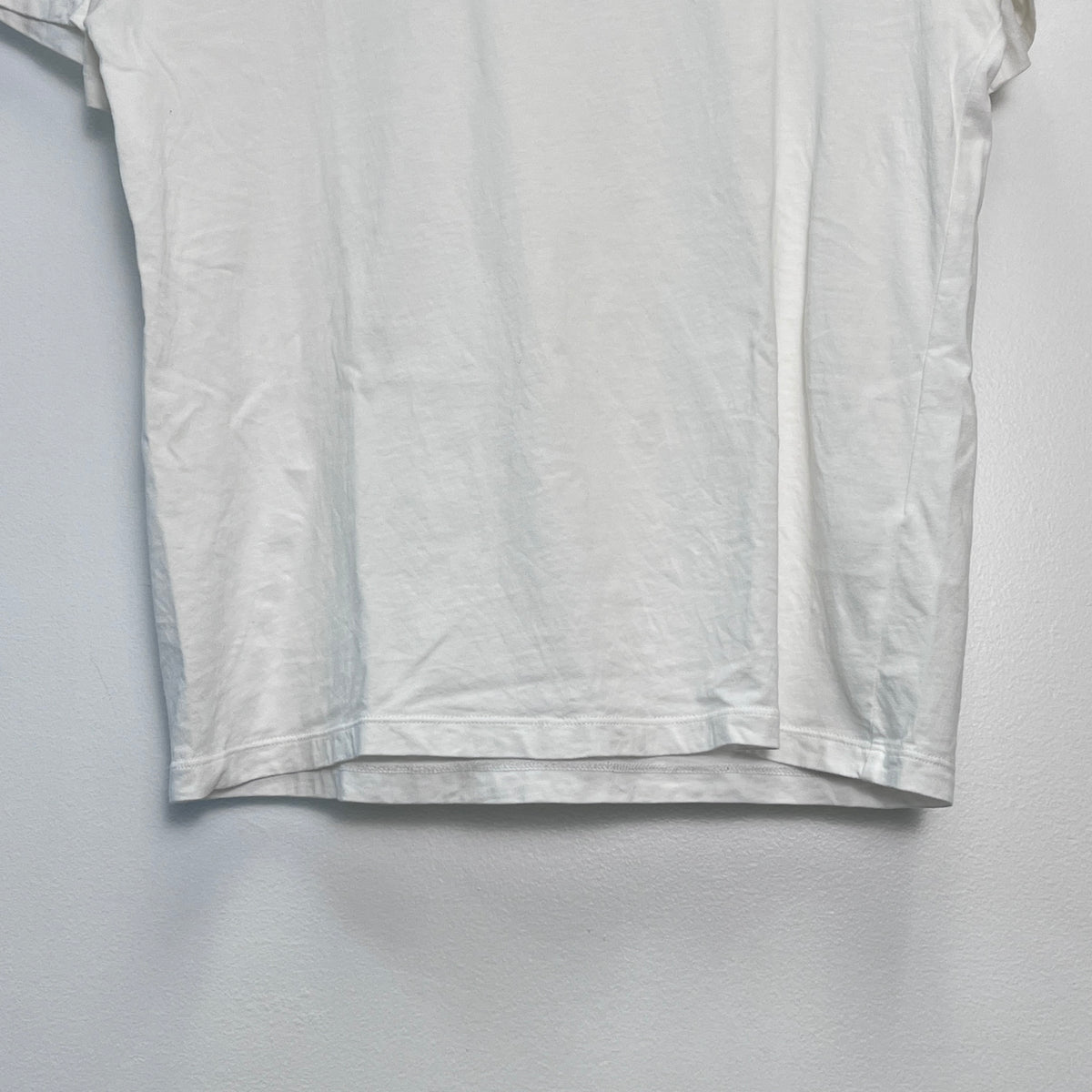 Valentino White Short Sleeve T-shirt VLTN Front Logo Print Size XS