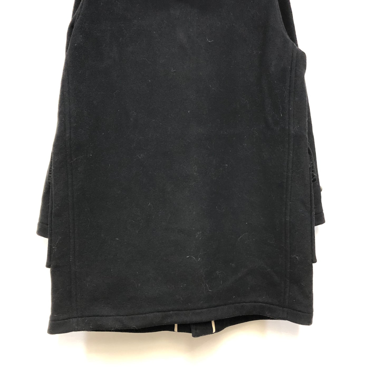 Burberry Black Wool Duffle Coat Size XL
