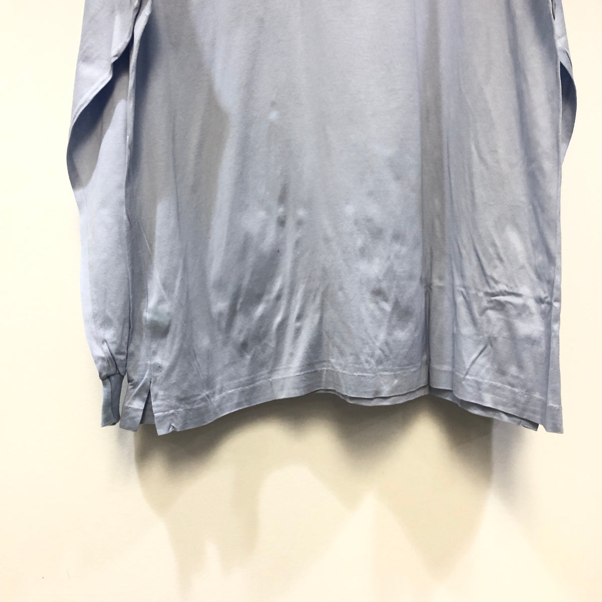 Lanvin Dusty Blue Long Sleeve Shirt Size XL
