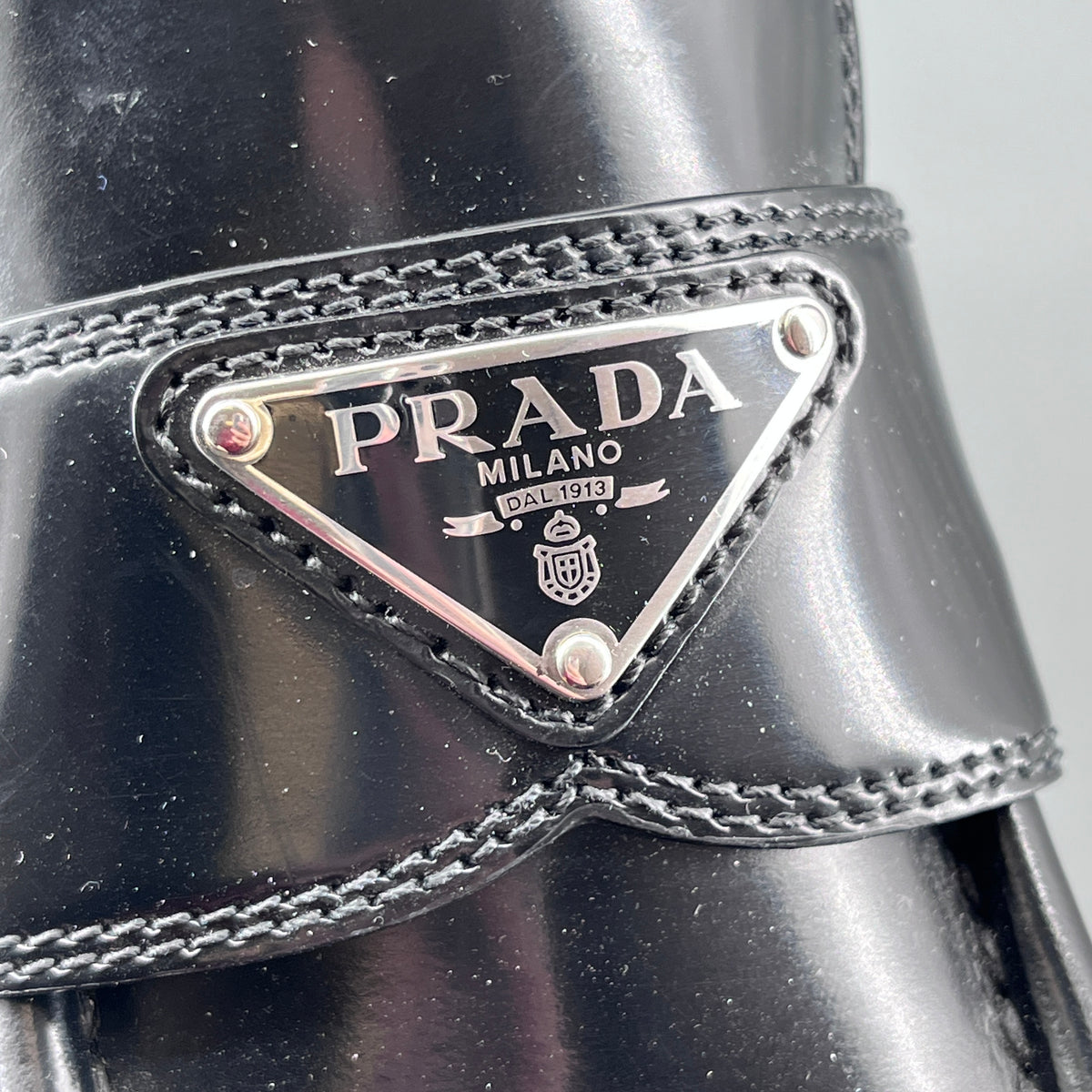 Prada Black Women Loafer Shoes Size 37