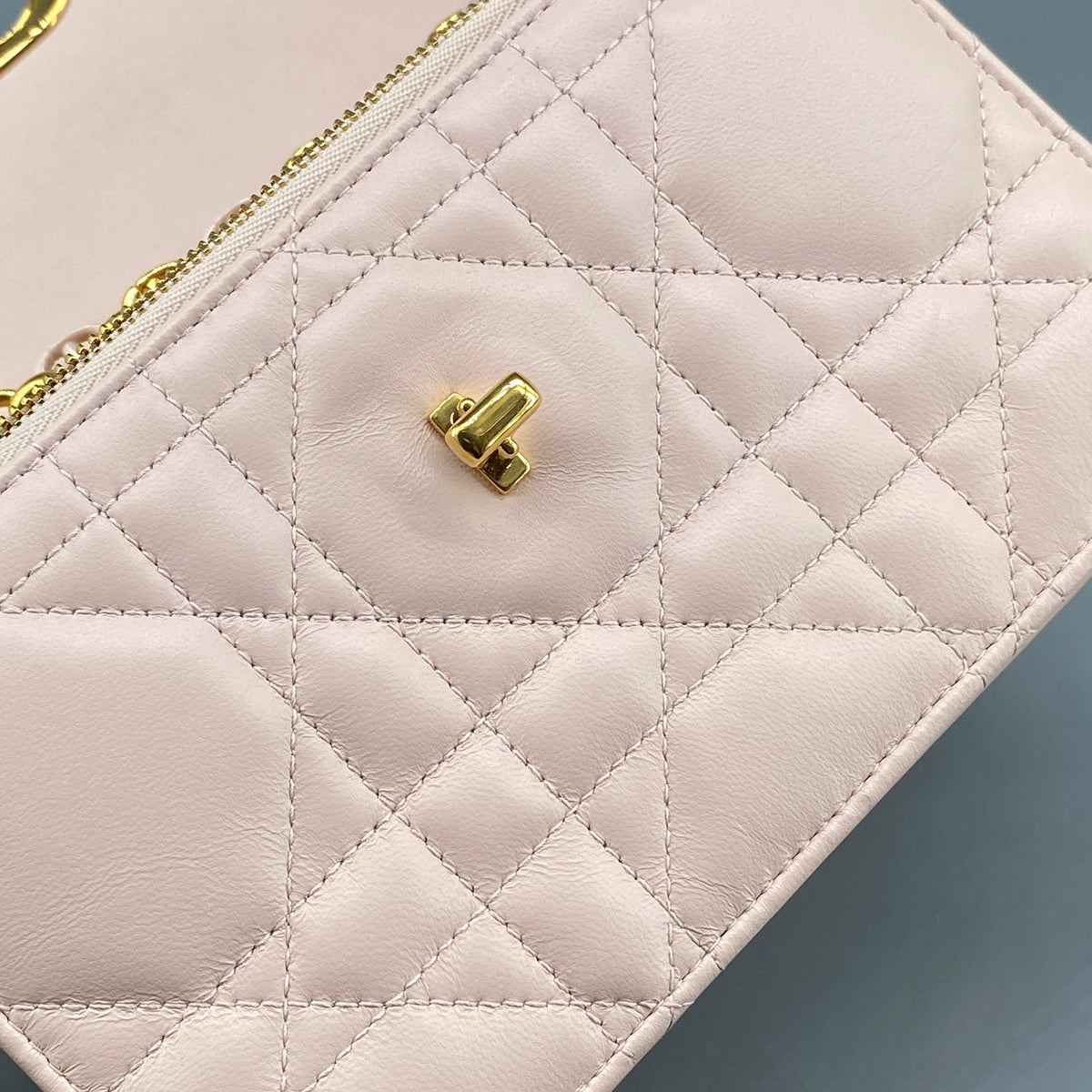 Christian Dior Miss Caro Mini Bag Powder Pink Lambskin