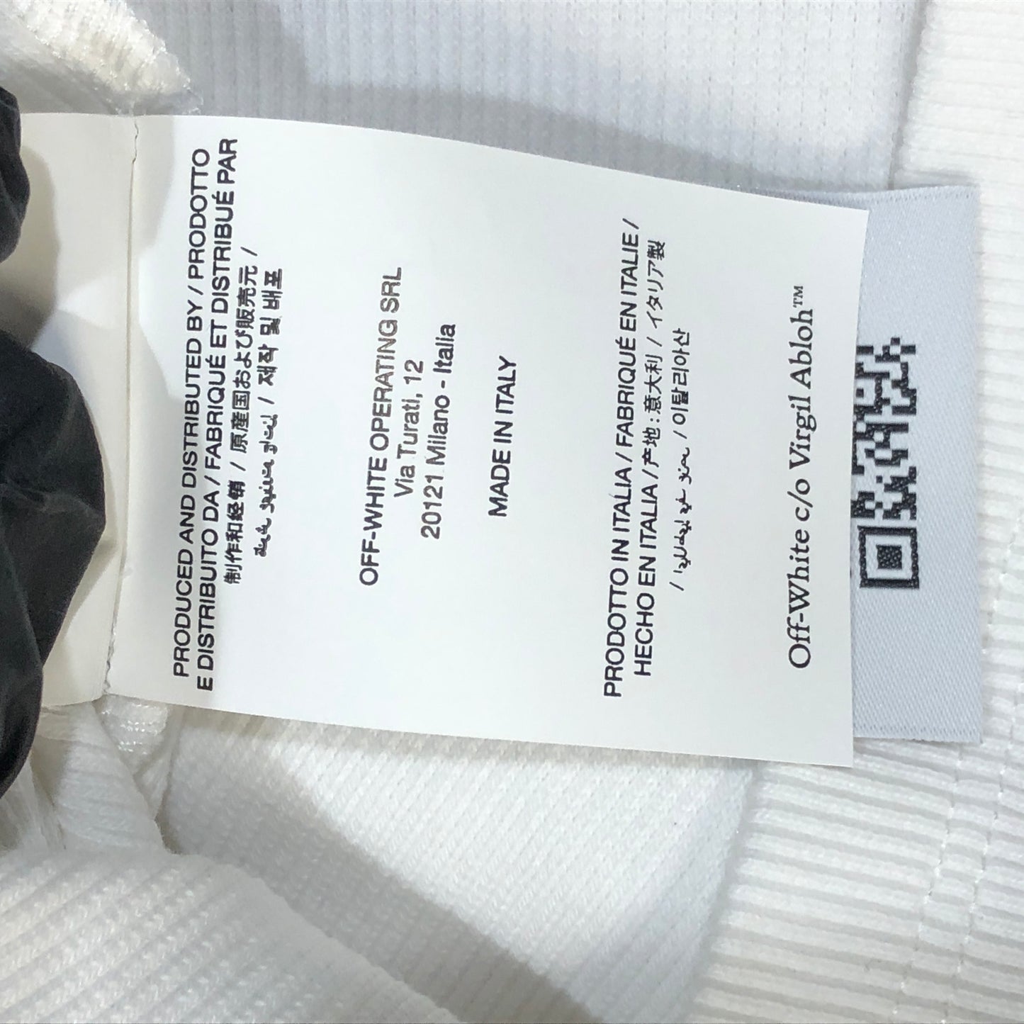 Off-White White Ribbed Sleeveless Tank Top Size 40