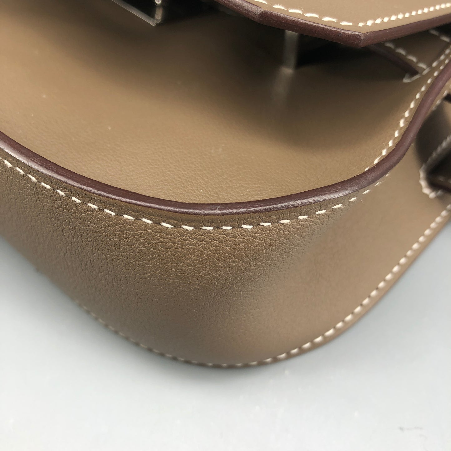 Hermes 2022 Jypsiere Mini Crossbody Bag  Swift Etoupe