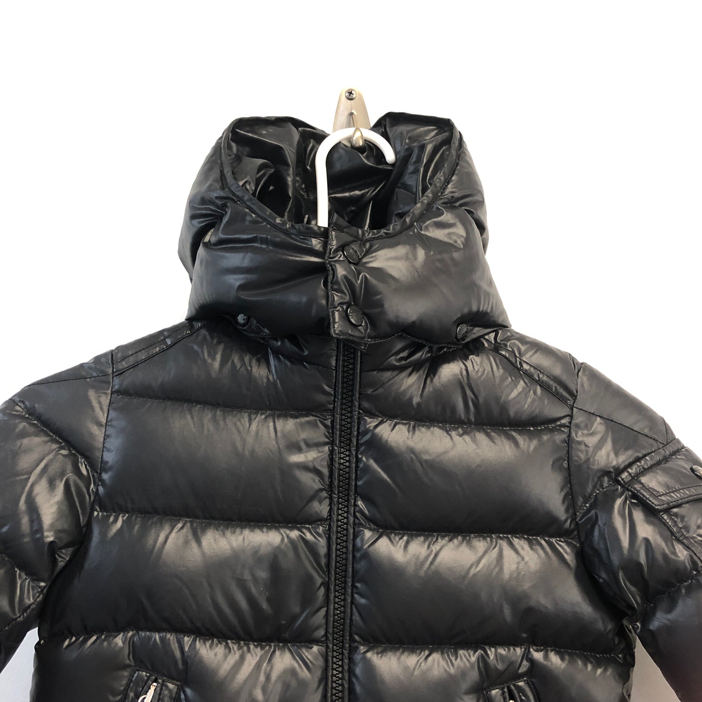 Moncler Kids Detachable Hood Down Jacket 4Y / 104cm Black