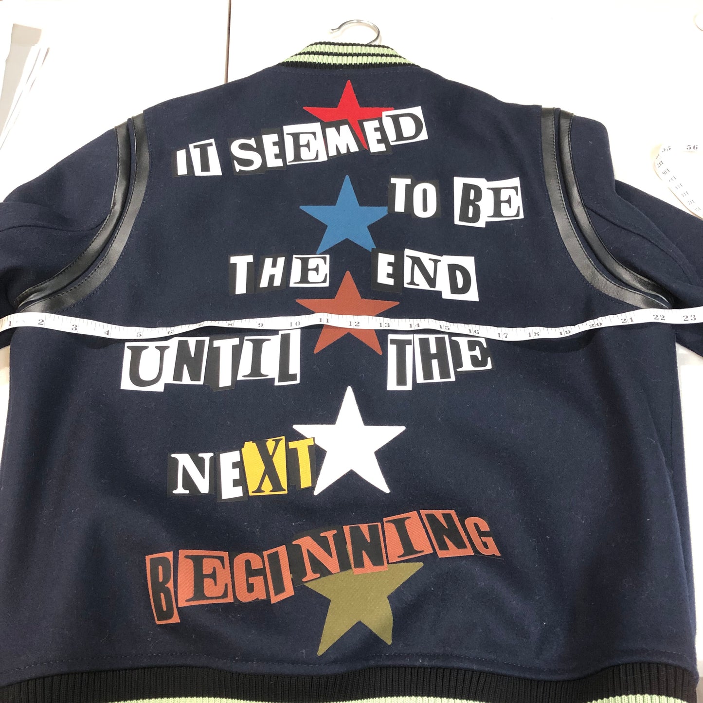 Valentino Wool-Blend and Leather Bomber Jacket