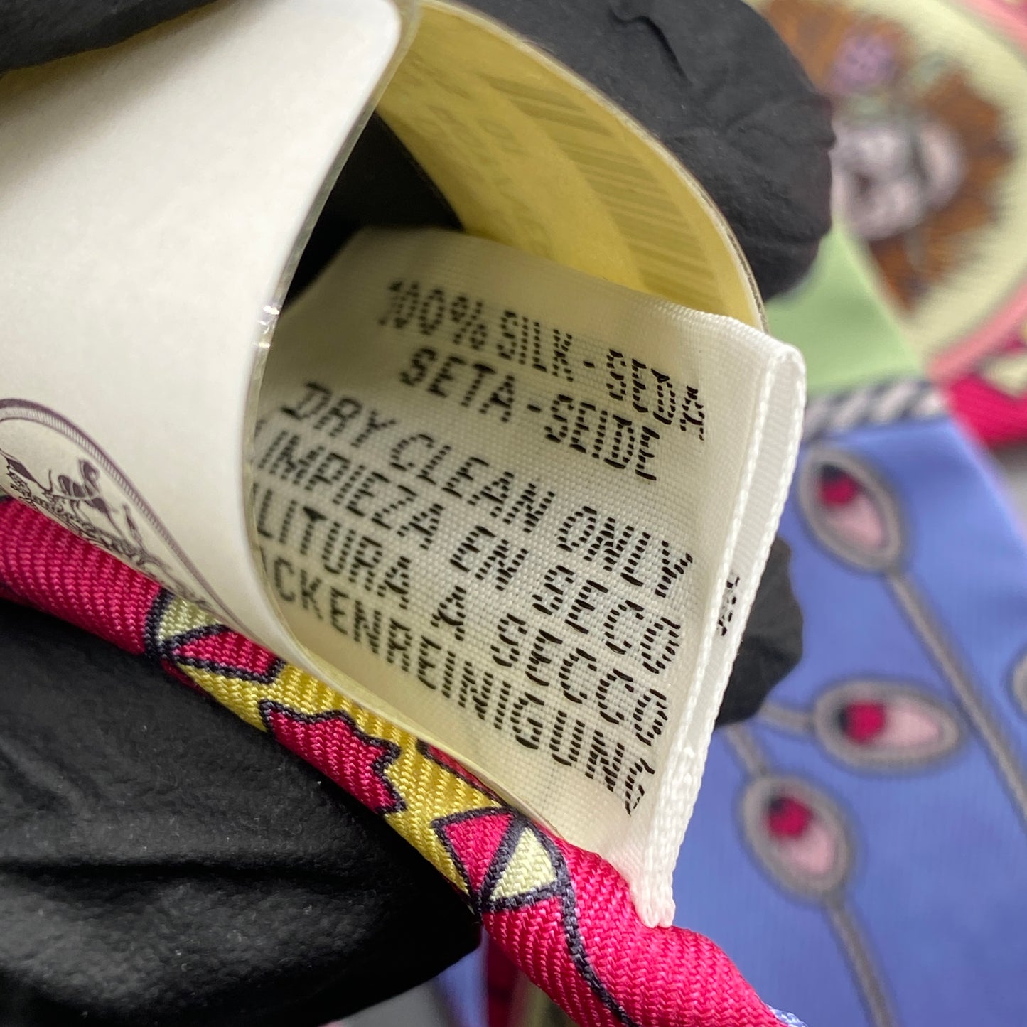 Hermes Multi‑Color Twilly Silk Scarf