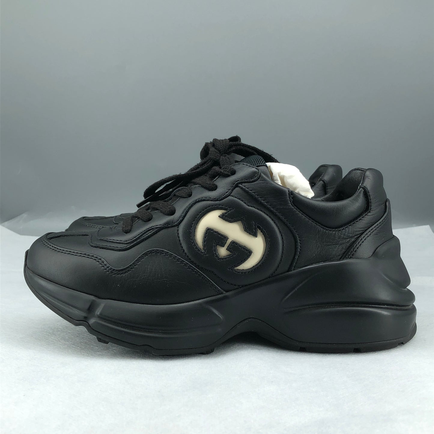Gucci Interlocking G Sneakers Size 35 Black