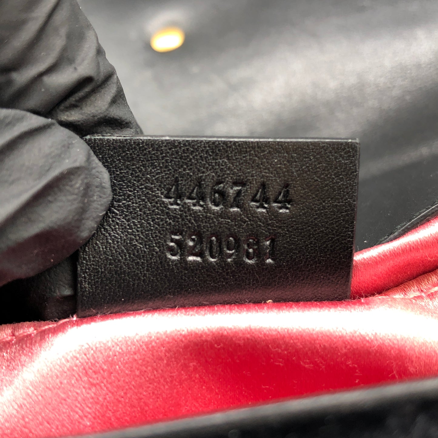 Gucci GG Marmont Velvet Shoulder Bag Black