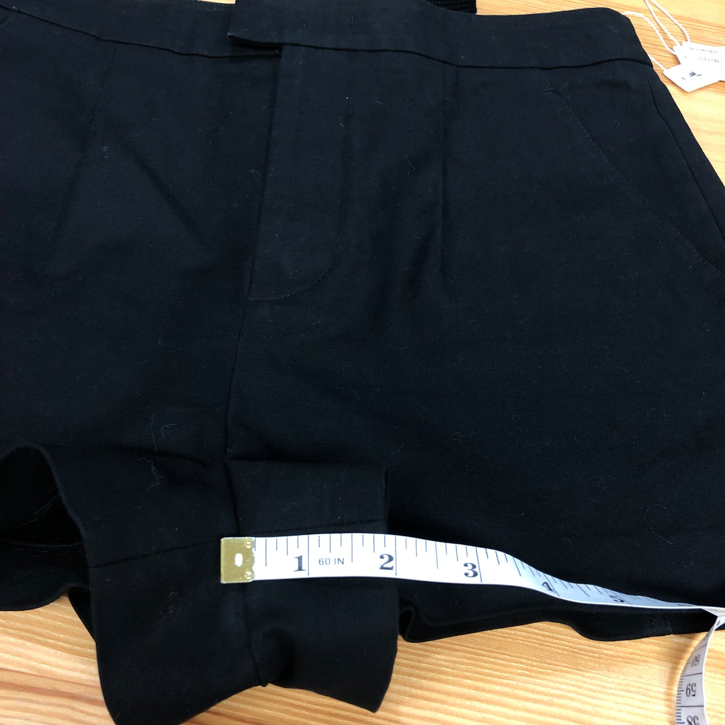 Valentino Black Back Lace-Up Detail Shorts