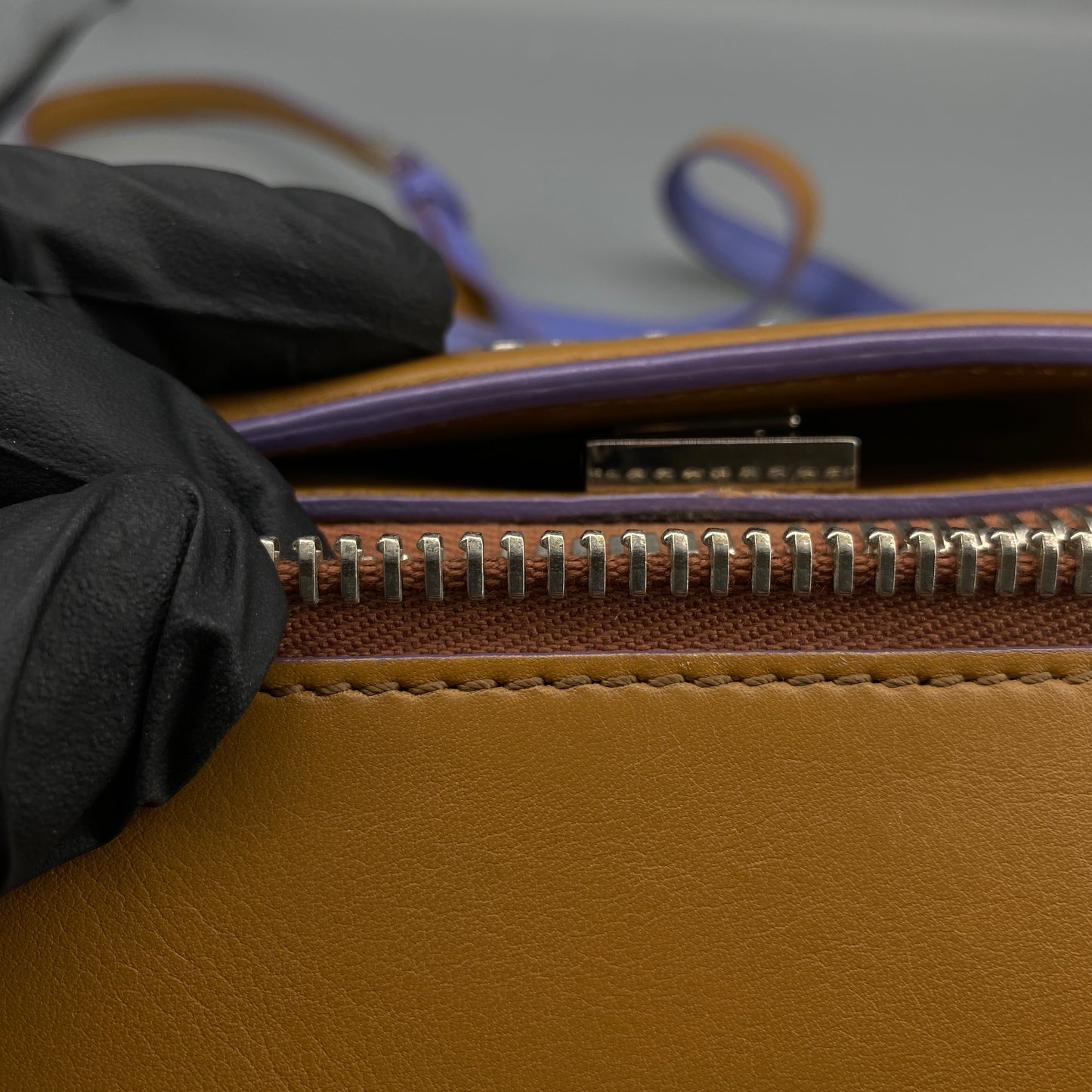 Givenchy Pandora Pure Crossbody Bag Caramel Purple White