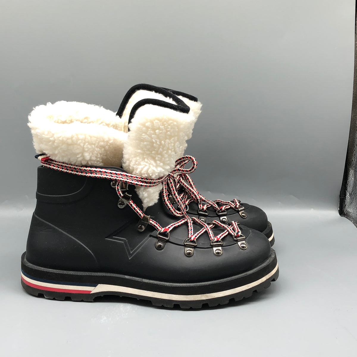Moncler Women Shearling Lined Winter Boots Size 36