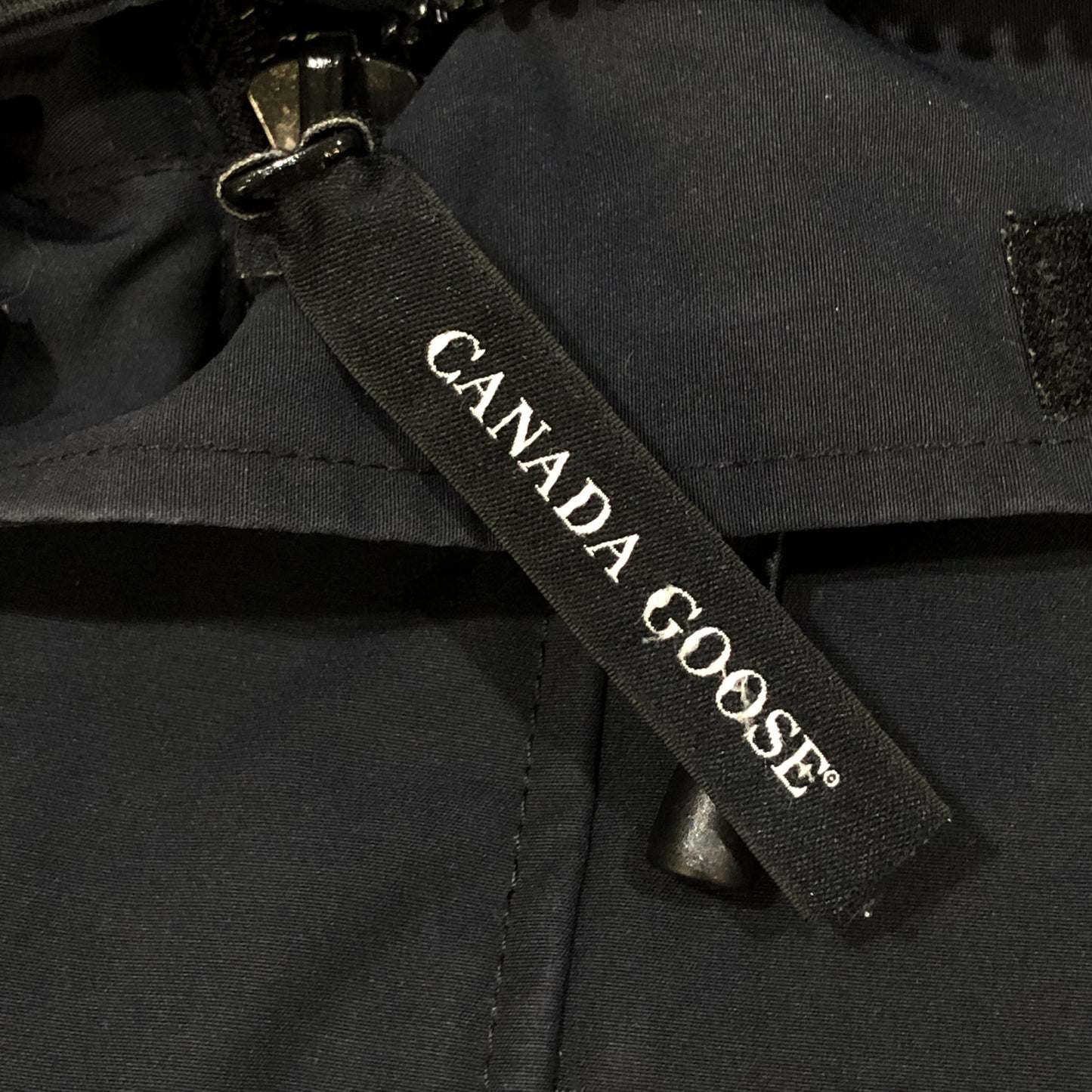 Canada Goose Black Fur‑Trim Hooded Parka Jacket Size S