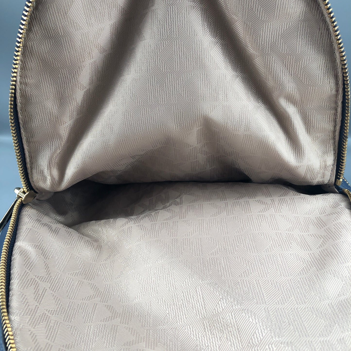 Michael Kors Quilted Leather Backpack Navy