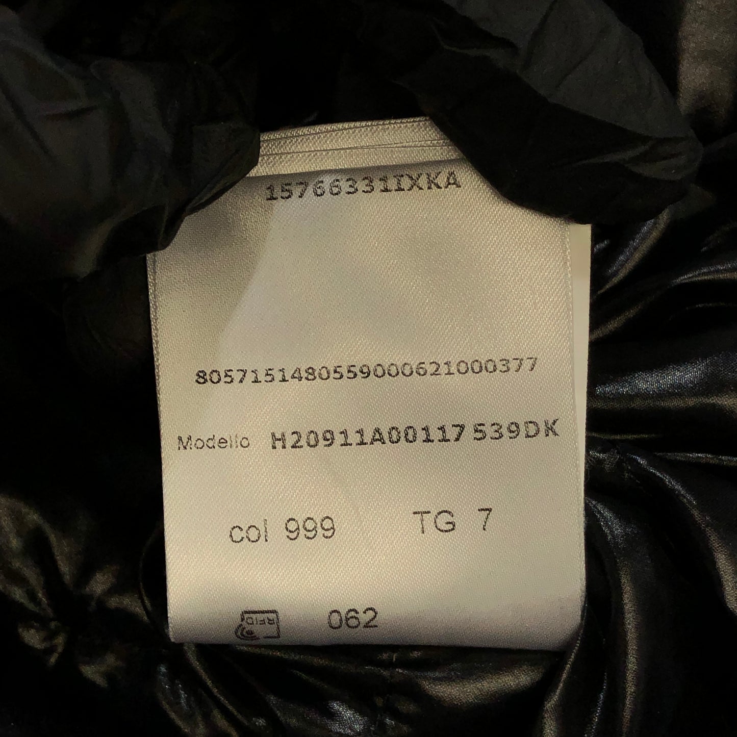 Moncler Black Hooded Jacket Size 7