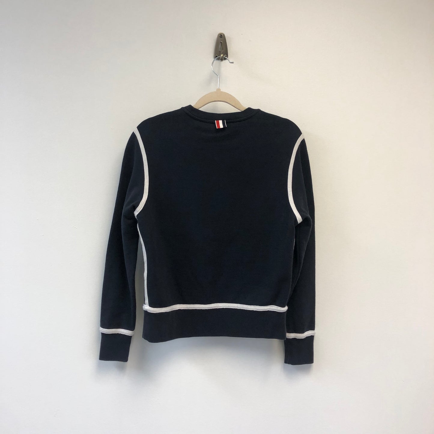 Thom Browne Classic Loopback 4-Bar Cotton Sweatshirt in Navy