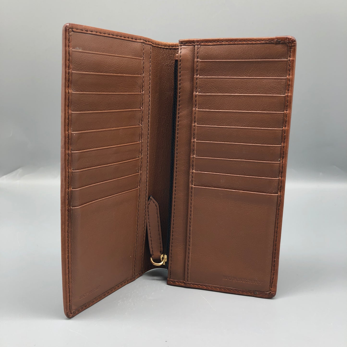 Burberry Beige/Brown Haymarket Check Long Wallet