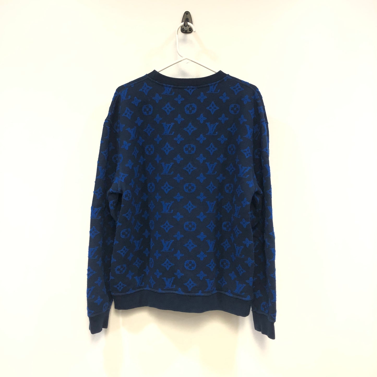 Louis Vuitton Monogram Crewneck Sweater Size M Black/Blue