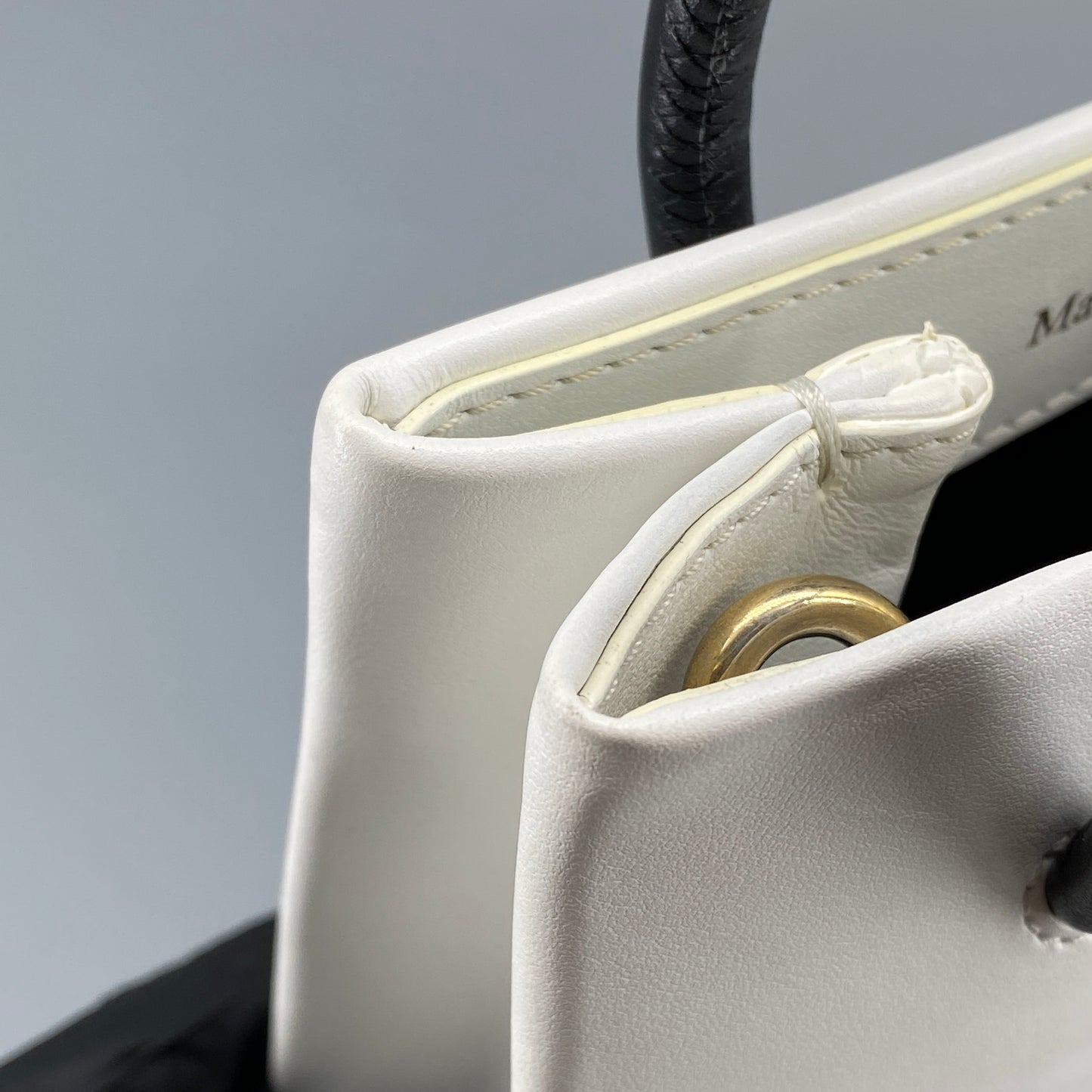 Moschino White Logo Mini Tote Crossbody Bag