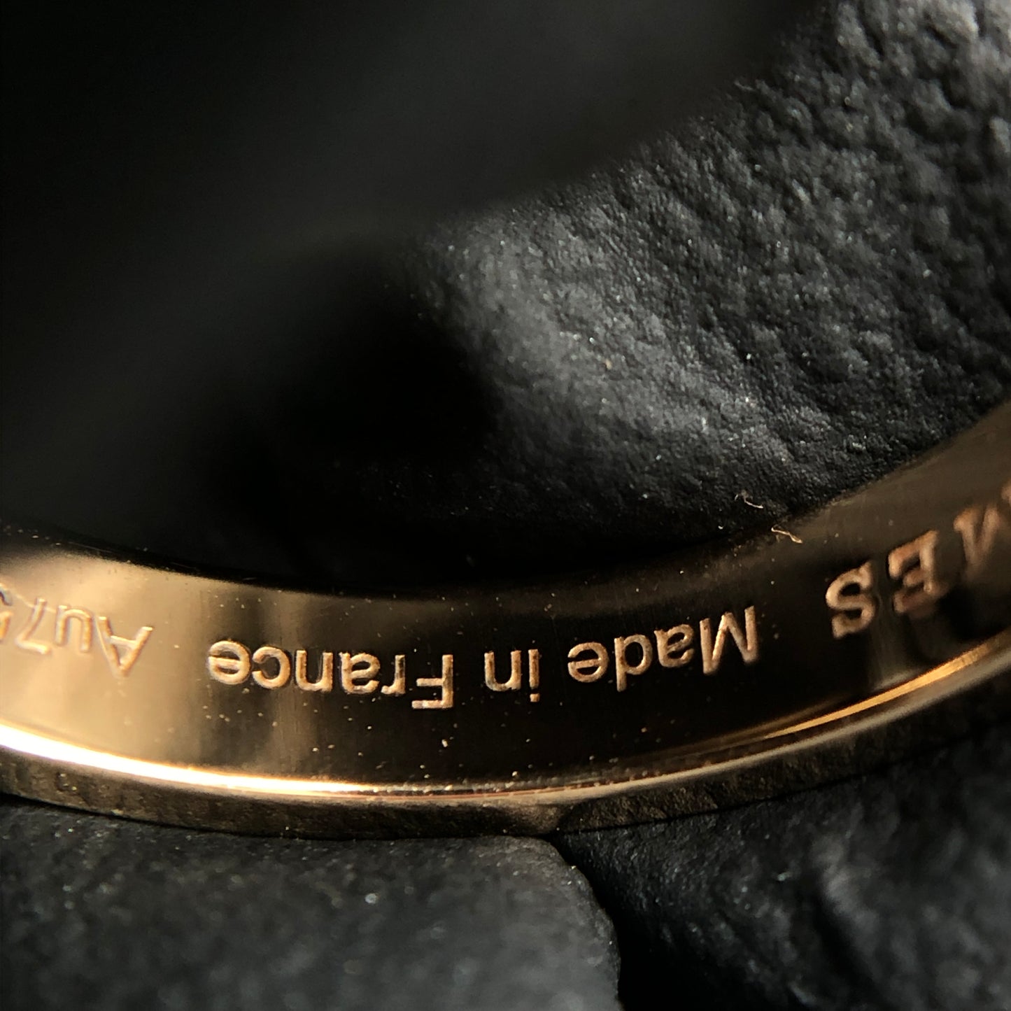 Hermes Kelly 18K Rose Gold Ring Size 52