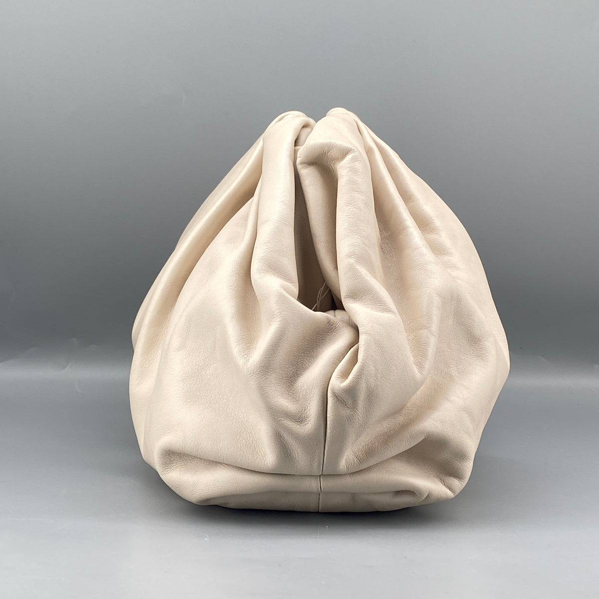 Bottega Veneta Pouch Bag Cream Leather