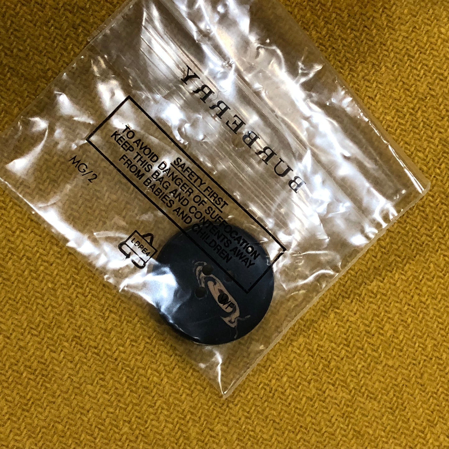 Burberry Yellow Single Breasted Wool Coat Size 6