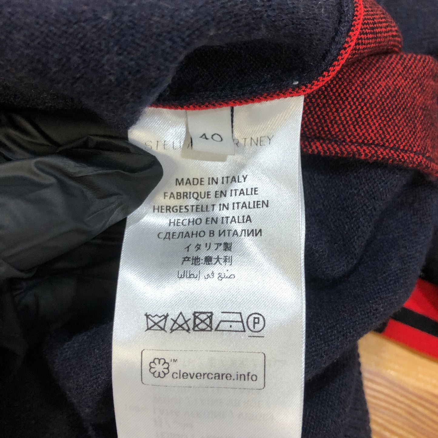 Stella McCartney Knit Sweater Size 40 Navy Blue/Red