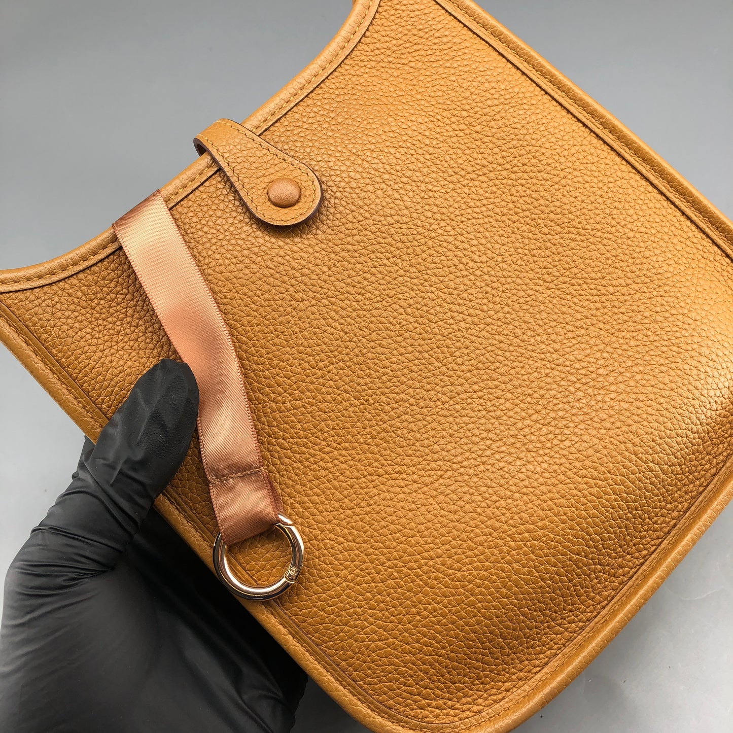 Hermes 2021 Mini Evelyne TPM Crossbody Bag Gold