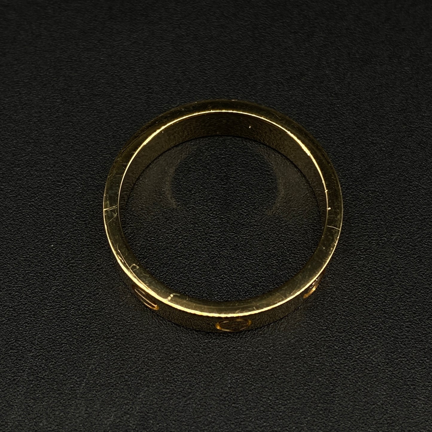 Cartier Love Ring Size52 18K Yellow Gold Single Diamond Band