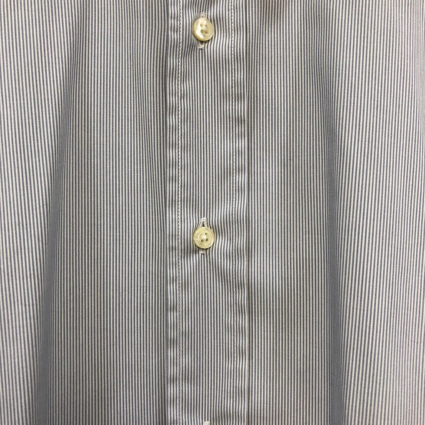 Saint Laurent Light Grey Striped Cotton Button-Down Shirt