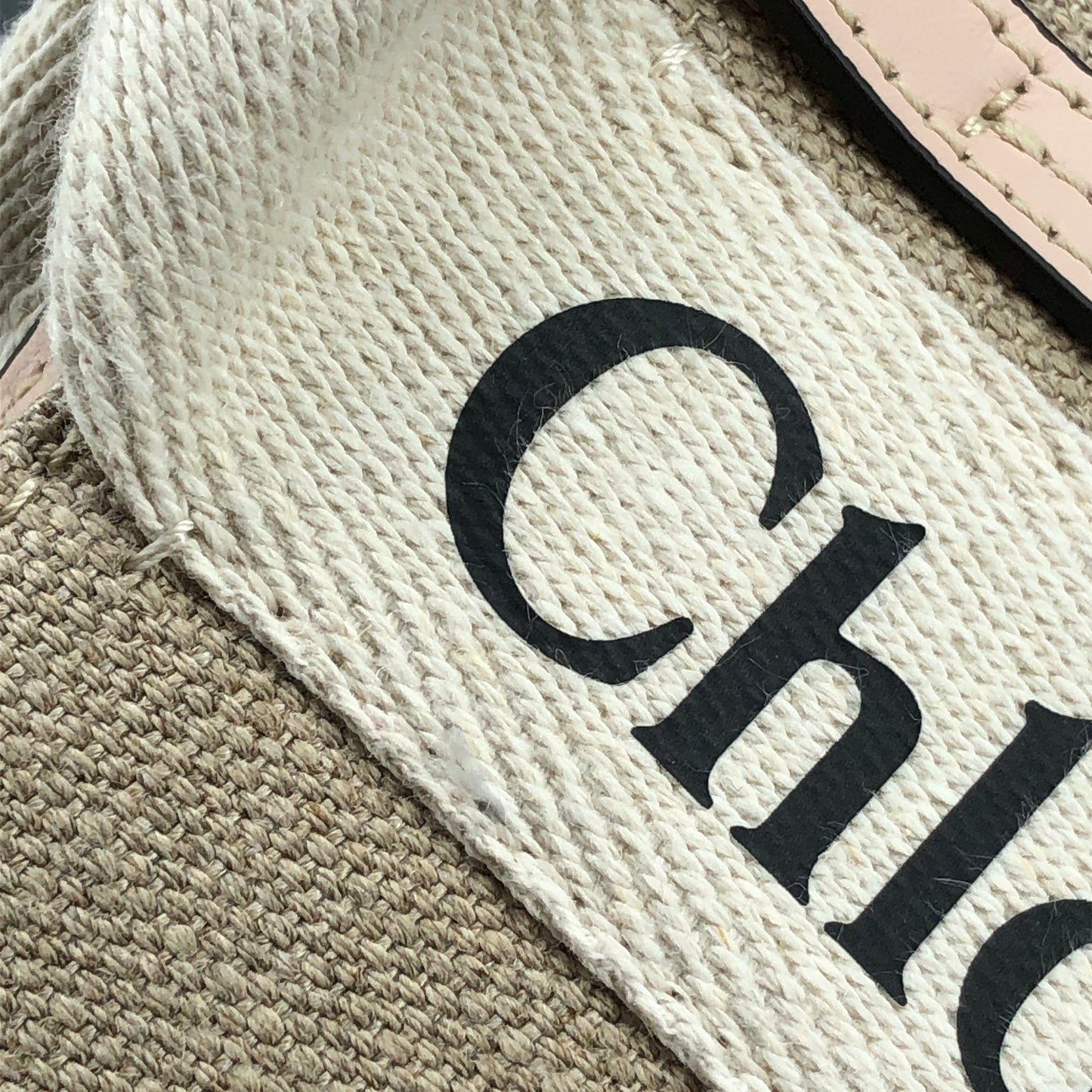 Chloe Woody Small Tote Bag Beige