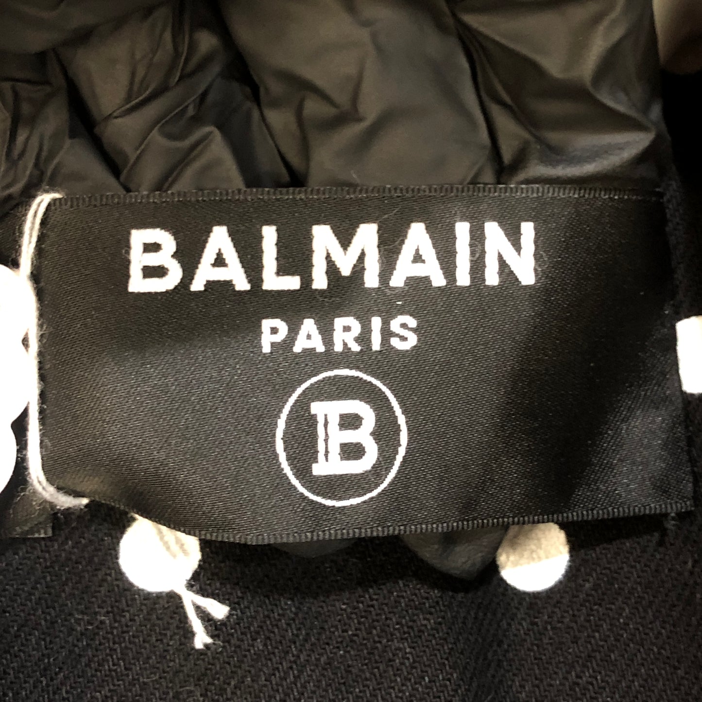 Balmain Polka Dot Double Breasted Blazer Jacket Size 40 Black White Two-Tone