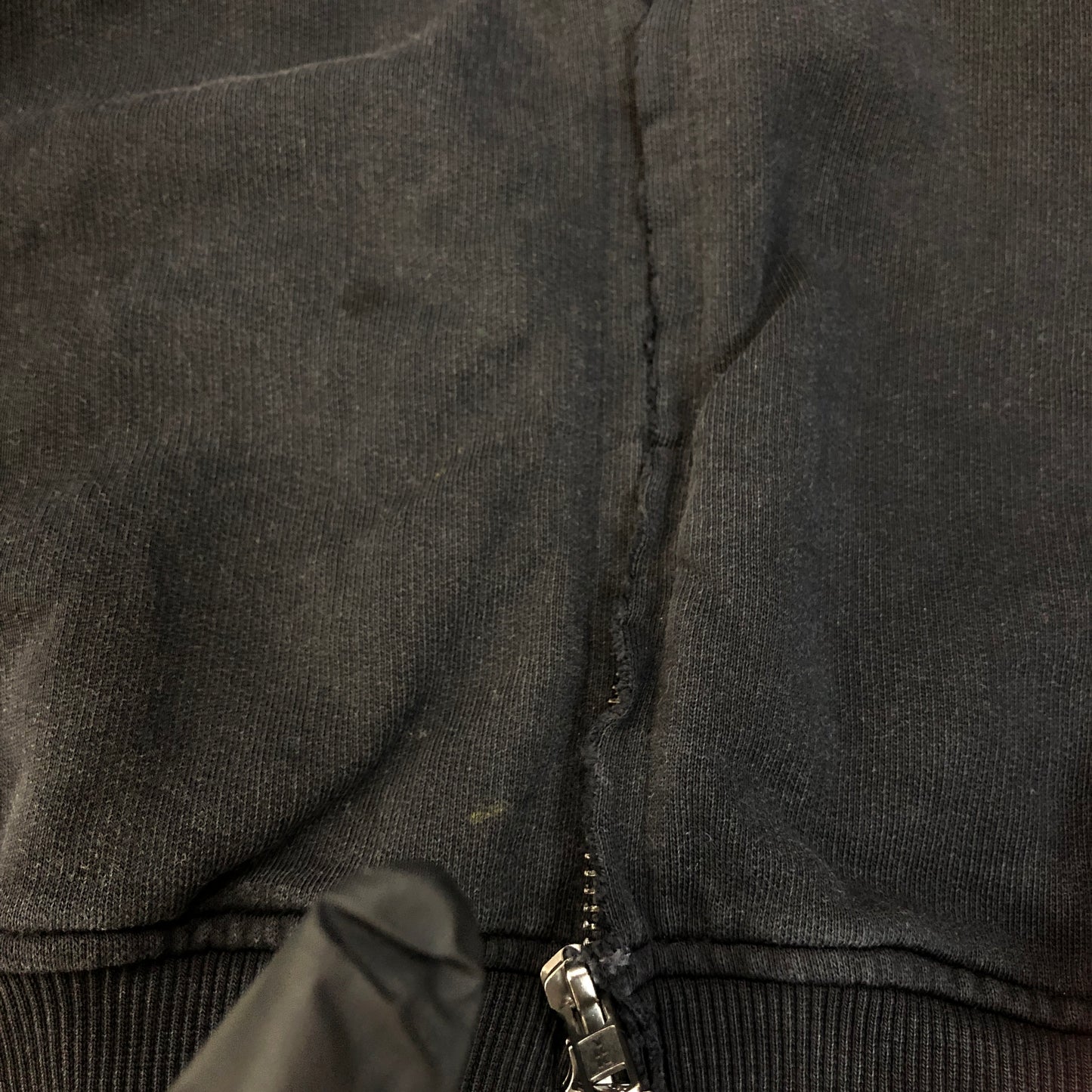 Martine Rose Logo Half-Zip Cropped Hoodie S Black