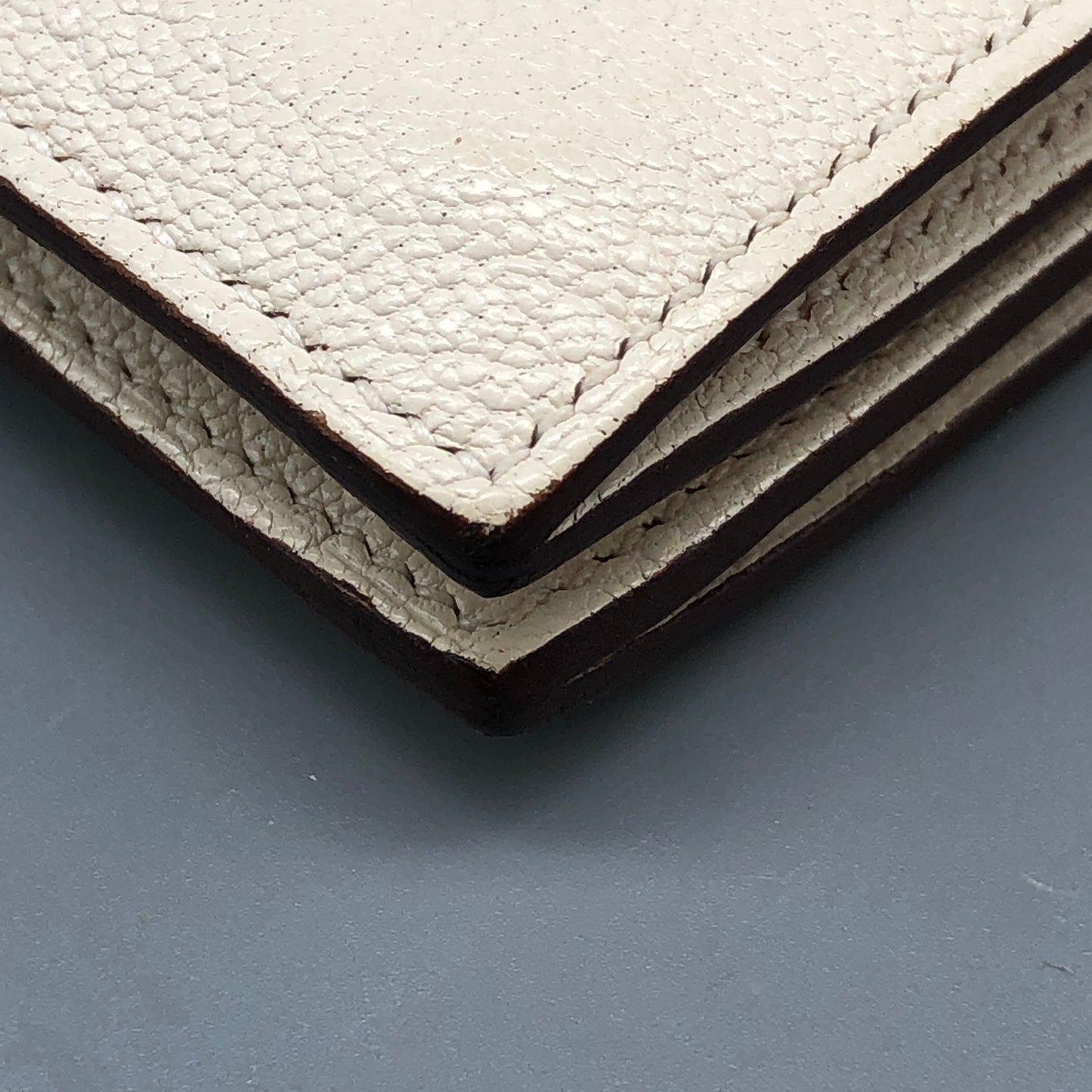 Hermes Bearn Wallet Cream  Leather