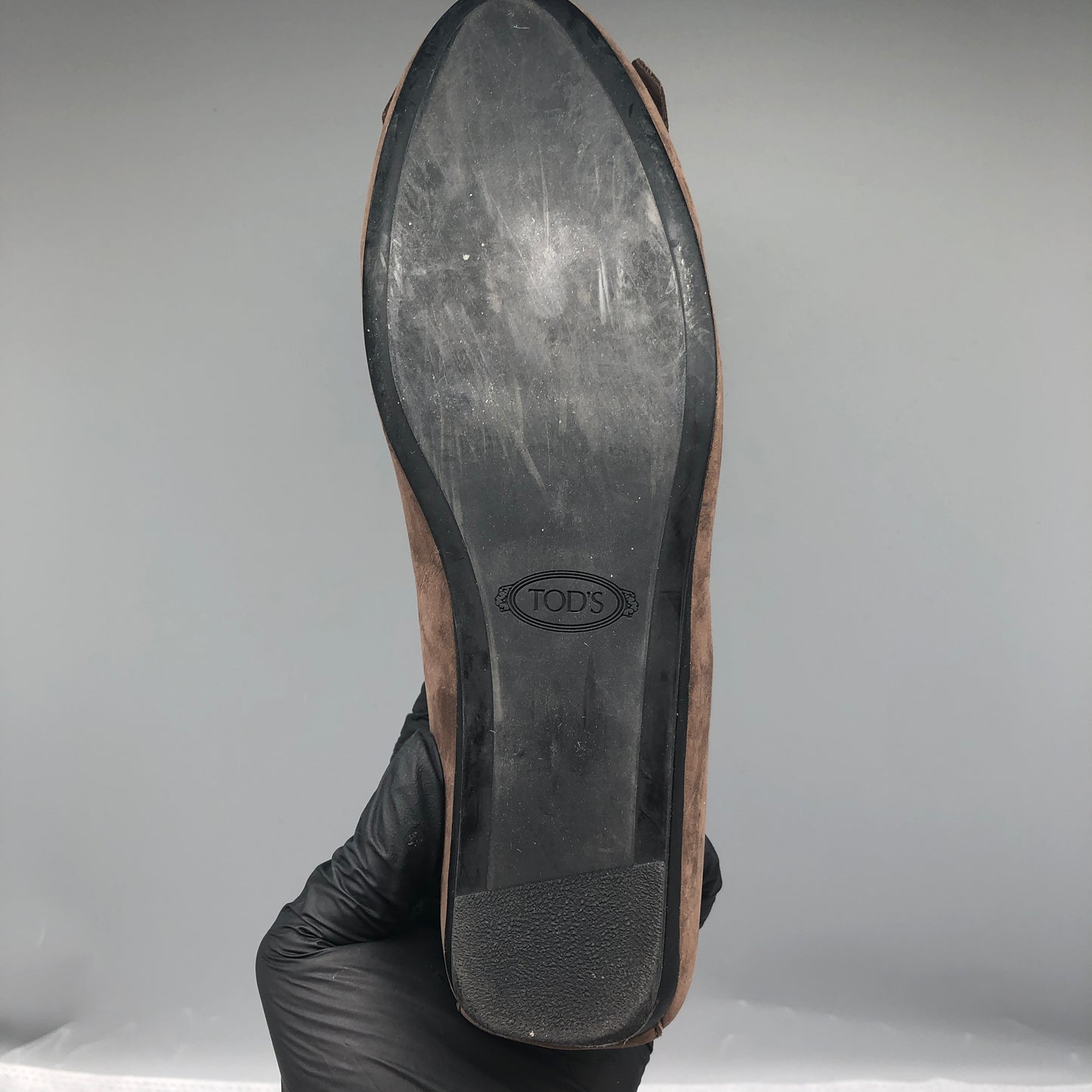 Tod’s Women Suede Driving Loafers Dark Shoes Brown Size 35.5