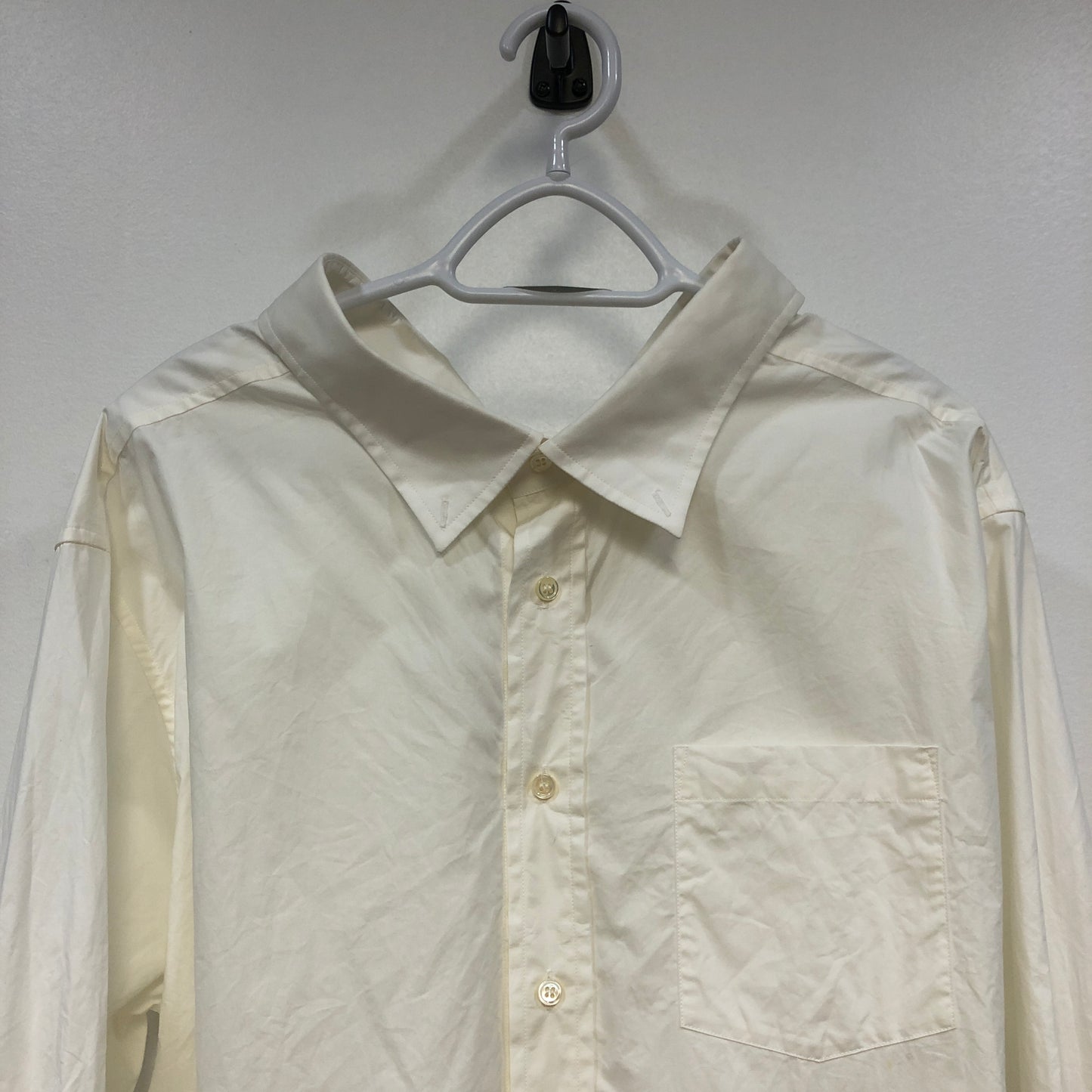 Balenciaga White Oversized Button-Down Shirt Size 34