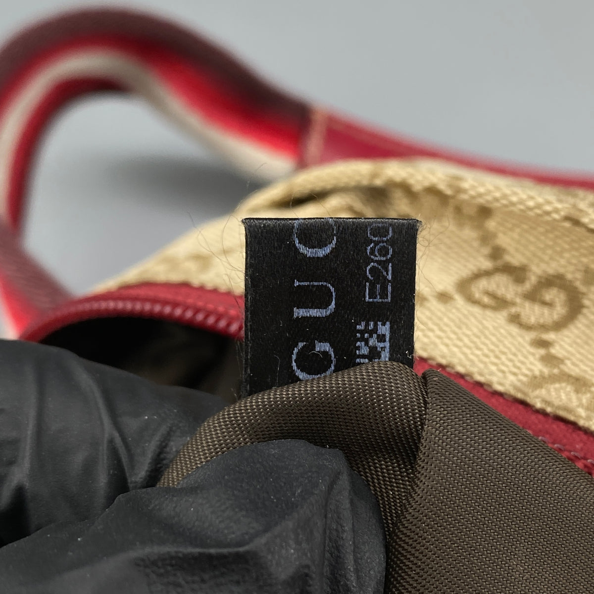 Gucci Beige GG Supreme Canvas  Sherry Line Tote Bag