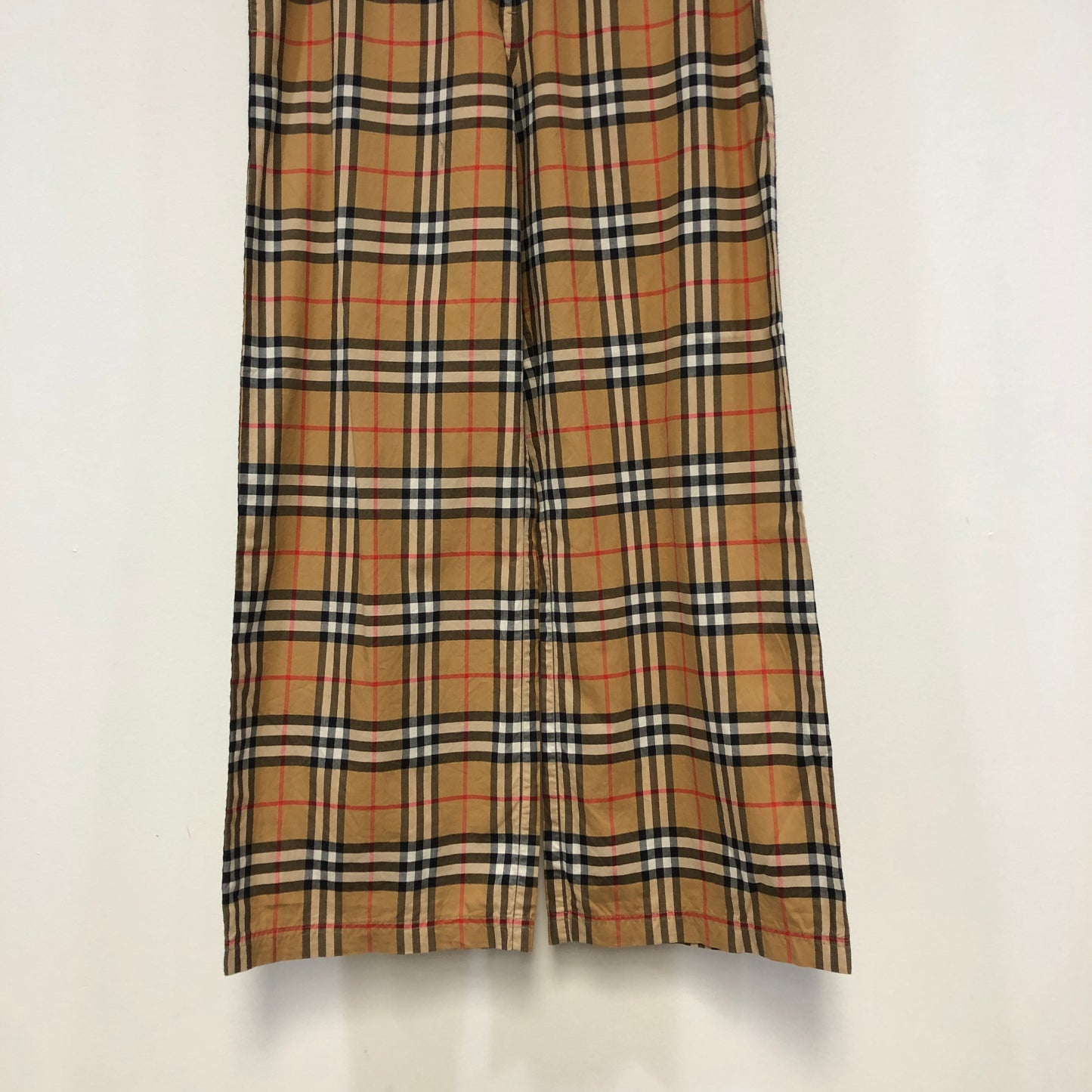 Burberry Classic Nova Check Straight Leg Trousers Size US6