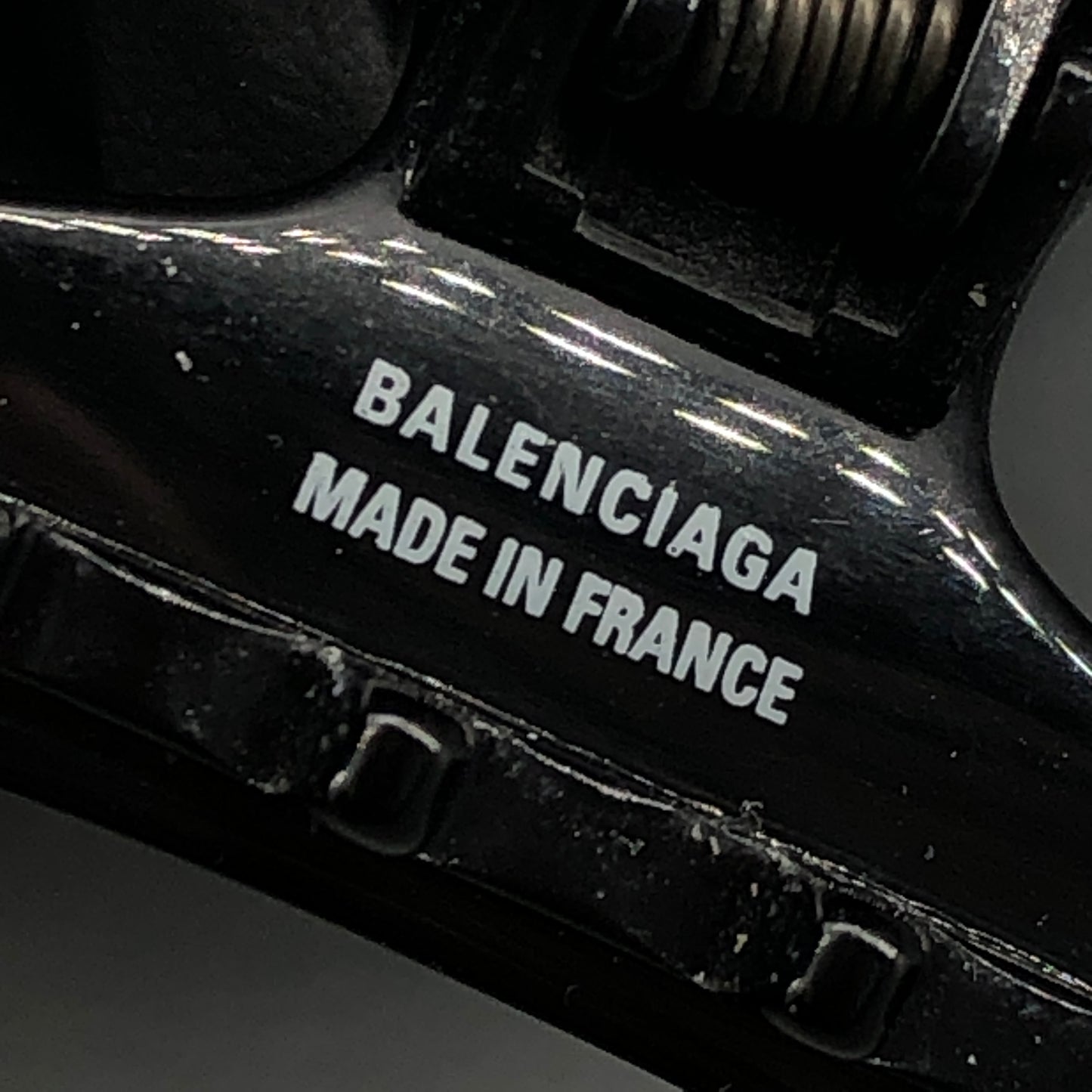 Balenciaga Black Logo Hair Claw Clip