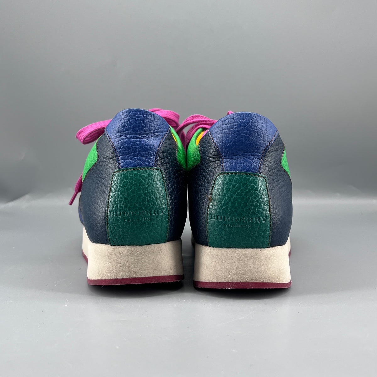 Burberry Multi-color Leather & Mesh Sneakers size 37