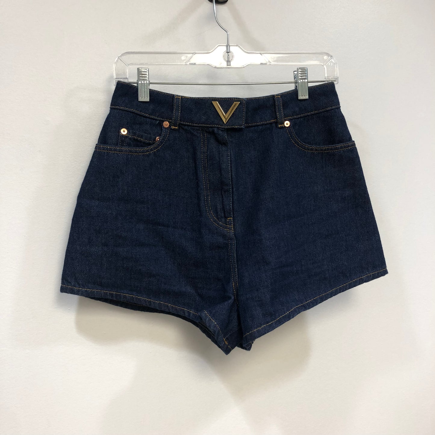 Valentino Garavani High-Waisted Denim Shorts