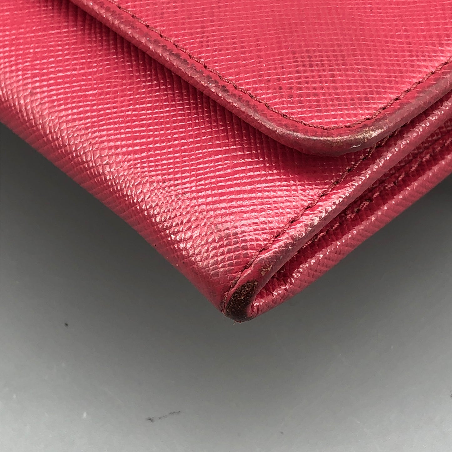 Prada Saffiano Leather WOC Wallet On Chain Hot Pink