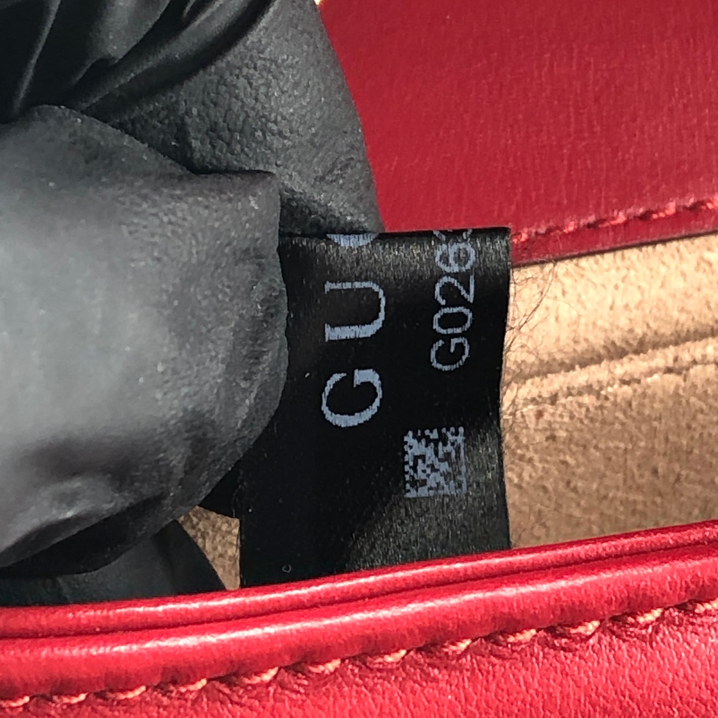 Gucci Red Quilted GG Marmont Chain Shoulder Bag