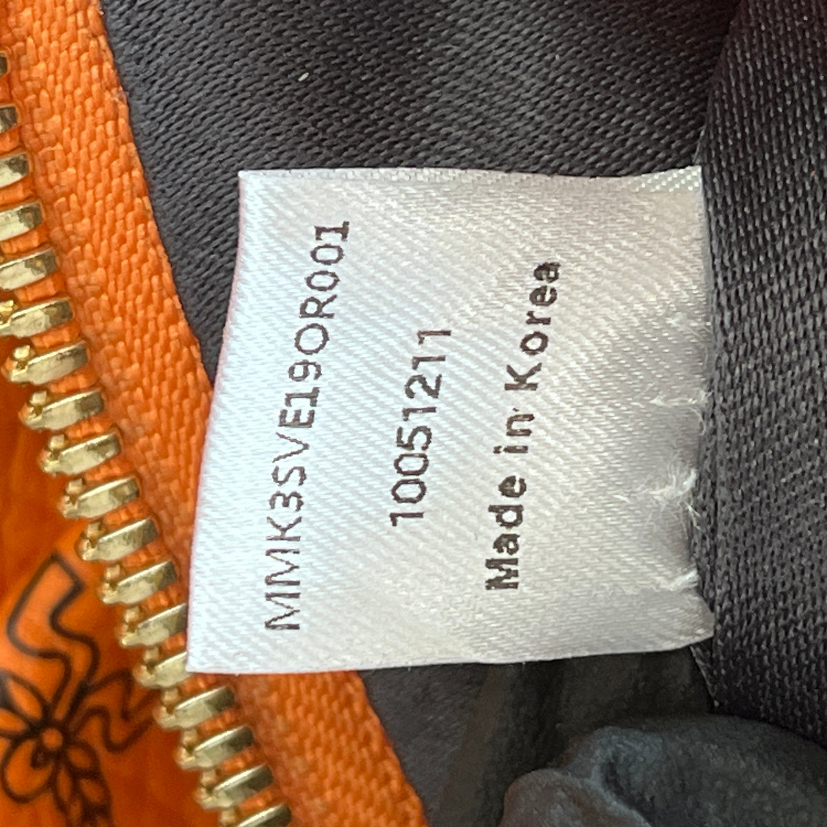 MCM Orange Visetos Backpack