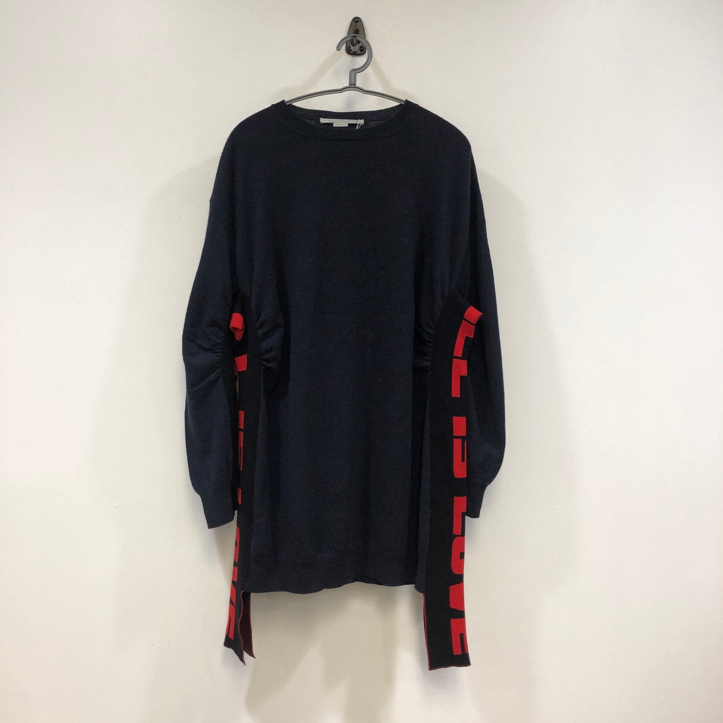 Stella McCartney Knit Sweater Size 40 Navy Blue/Red