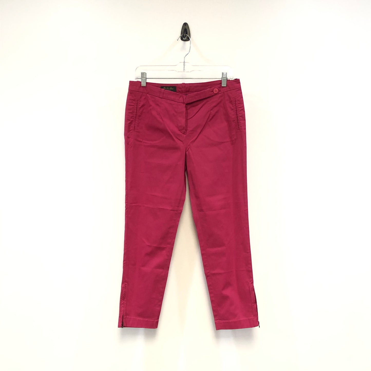 Loro Piana Rose Red Casual Trousers Size 44