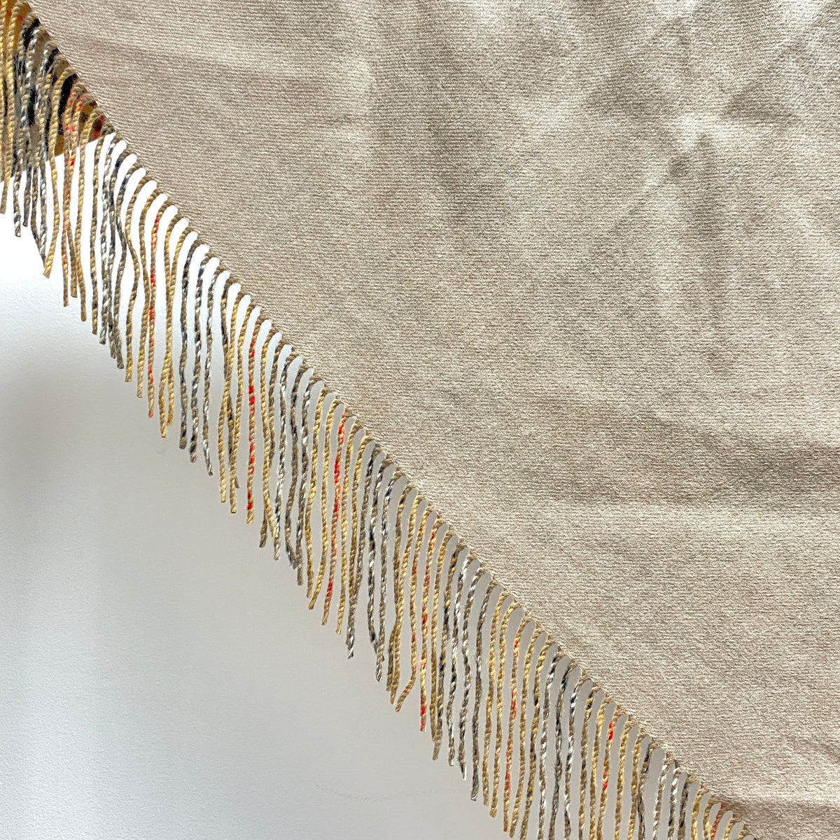Burberry Beige Check Wool Triangle Scarf