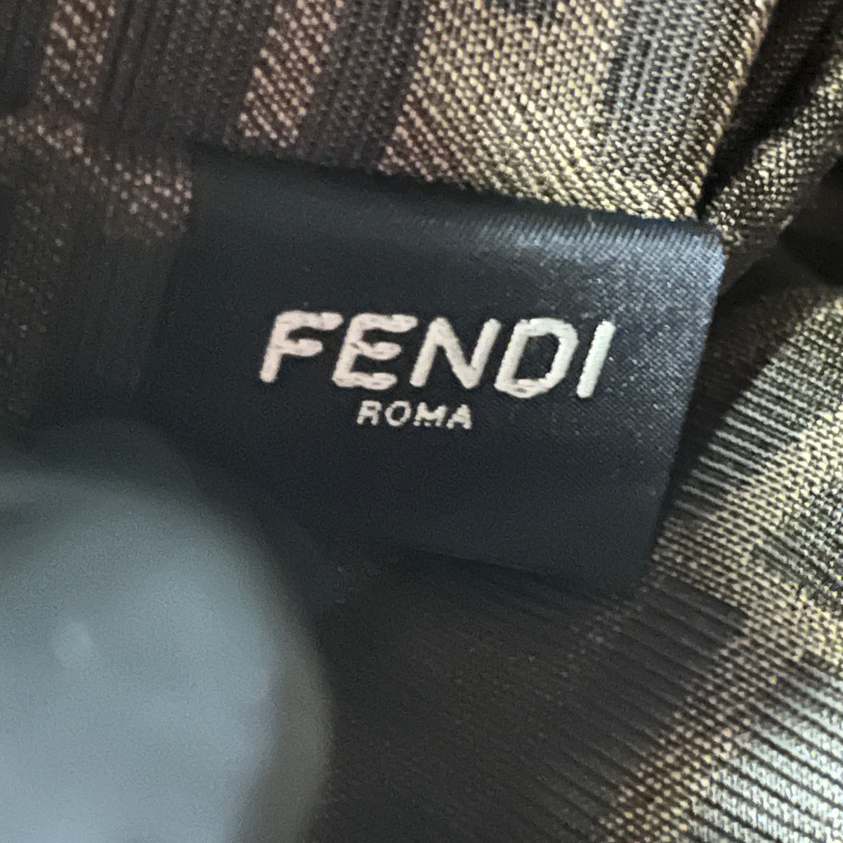 Fendi Brown beige Leather FF-clasp Backpack